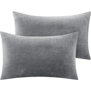 Flannel Pillowcases Standard Set of 2, Super Soft Fleece Pillow Case Cover
